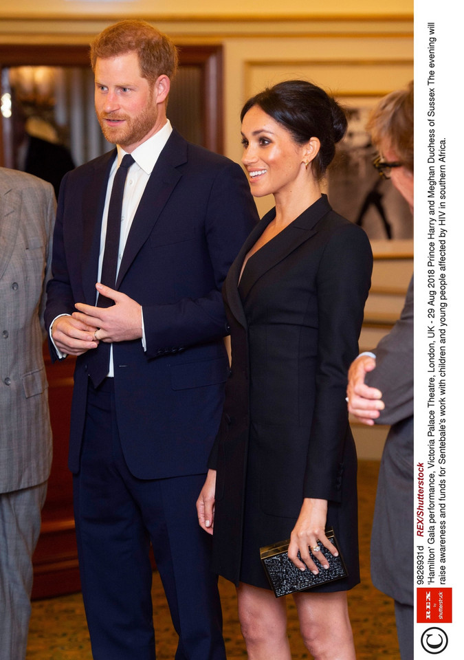 Książęta Sussex Meghan i Harry na musicalu w Londynie