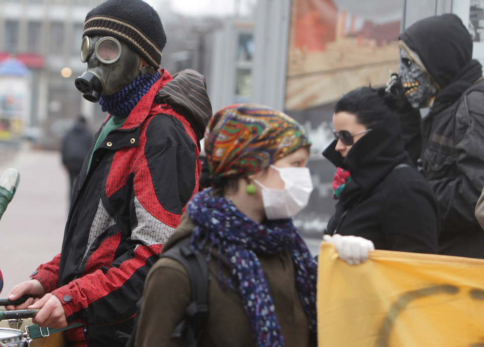 ŁÓDŹ ELEKTROWNIE ATOMOWE ANARCHIŚCI PROTEST