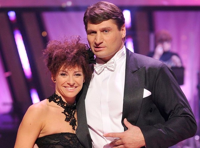 Bokser Andrzej Gołota i tancerka Magdalena Soszyńska-Michno