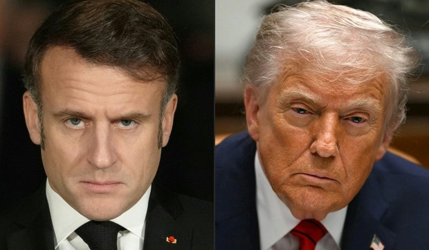 Emanuel Makron i Donald Tramp