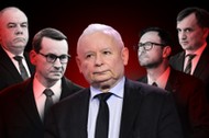 Jacek Sasin, Mateusz Morawiecki, Jarosław Kaczyński, Daniel Obajtek i Zbigniew Ziobro. Jakie gry toczą w obozie władzy?