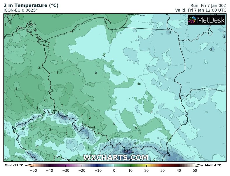 Miejscami przez cały dzień utrzyma się lekki mróz