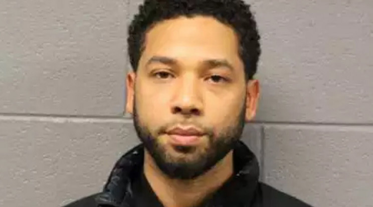 Jussie Smollett rendőrségi fotóján /Fotó: Norhtfoto