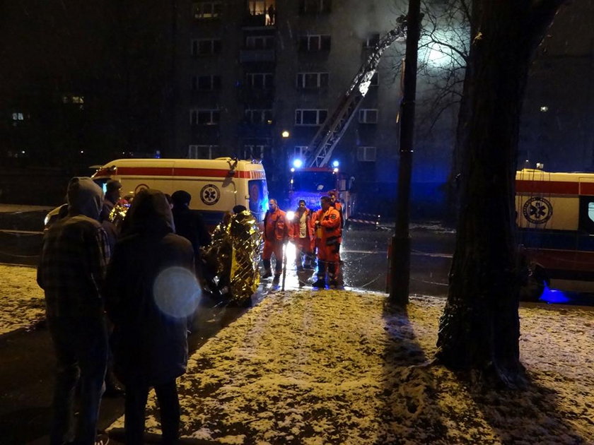 Pożar przy ul. Kijowskiej w Krakowie