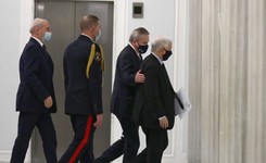 'Niemcy chcą budować IV Rzeszę'. O czym mówił Kaczyński za zamkniętymi drzwiami?