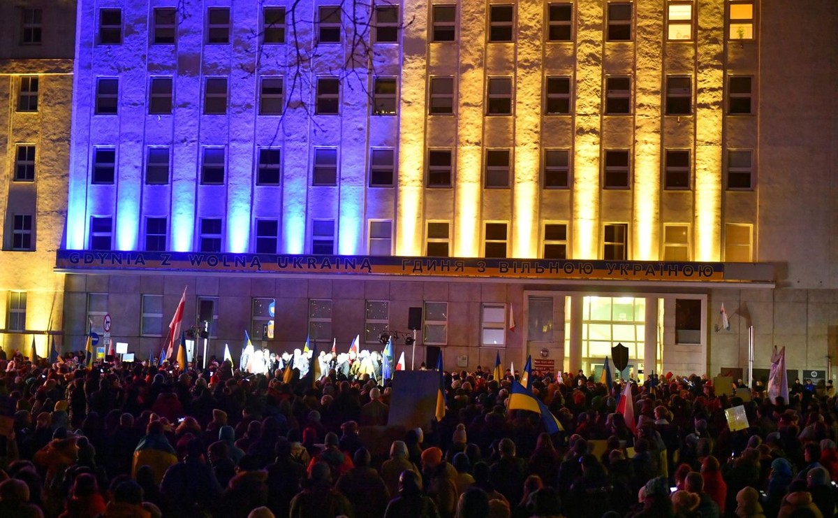 Manifestacja solidarności z Ukrainą