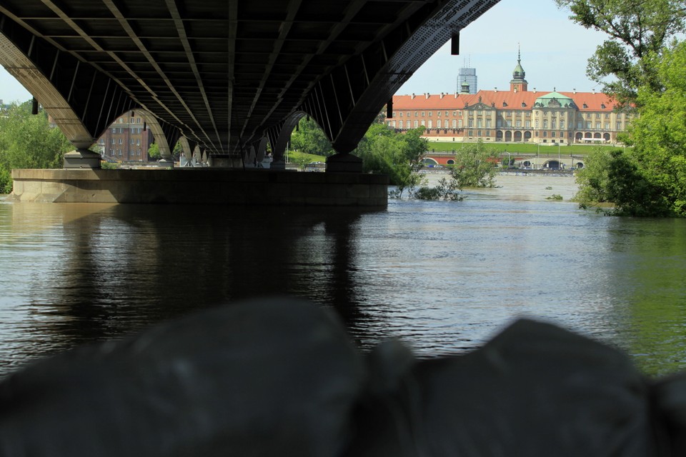 WARSZAWA WYSOKI POZIOM WODY W WIŚLE