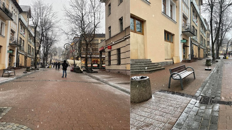 Na Krupówkach w Nowy Rok nie ma śladu po sylwestrowych imprezach