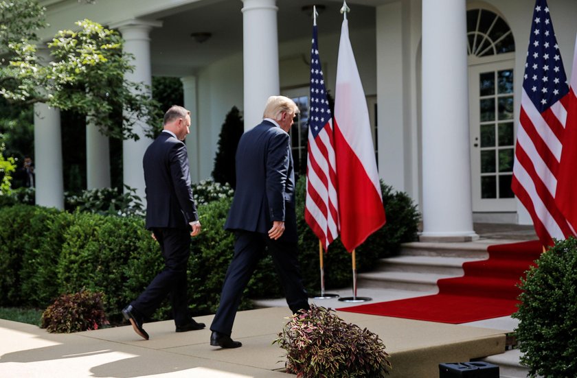 U.S. President Trump and Poland's President Duda hold joint news conference at the White House in Wa