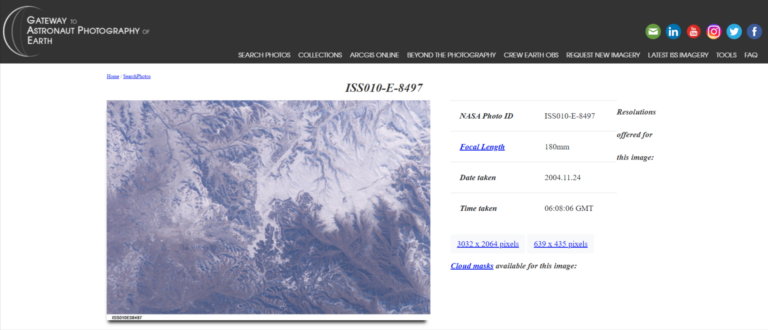 Zrzut ekranu ze strony: https://eol.jsc.nasa.gov/SearchPhotos/photo.pl?mission=ISS010&roll=E&frame=8497
