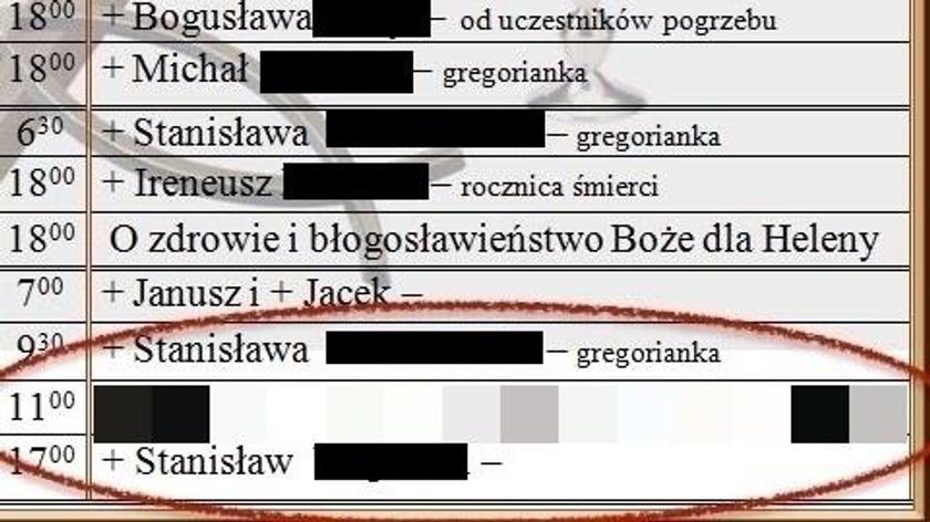 Nietypowa intencja została wymieniona w ogłoszeniach parafialnych