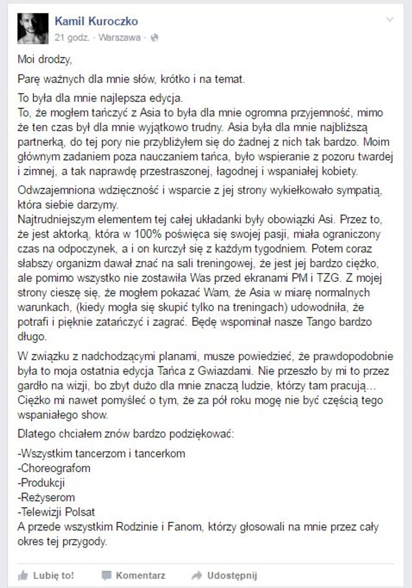 Kamil Kuroczko na fb