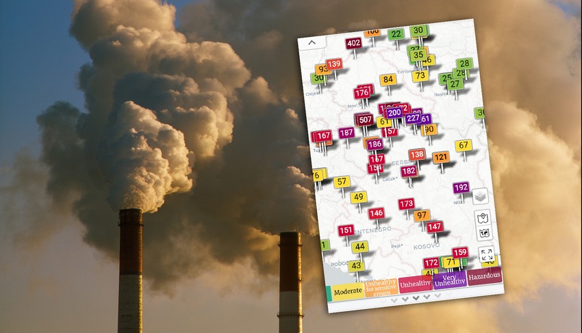 Pored individualnih lošišta, aerozagađenju u Srbiji najviše doprinosi termo-energetski sektor
