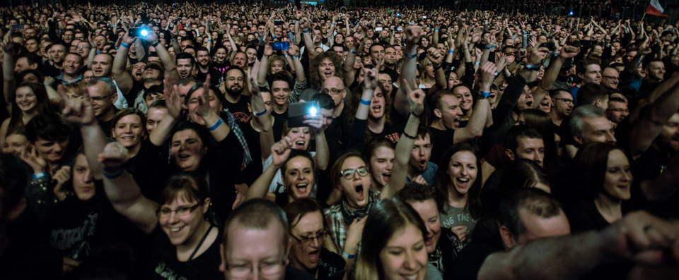 Koncert Scorpions w Tauron Arena Kraków. Zdjęcia publiczności