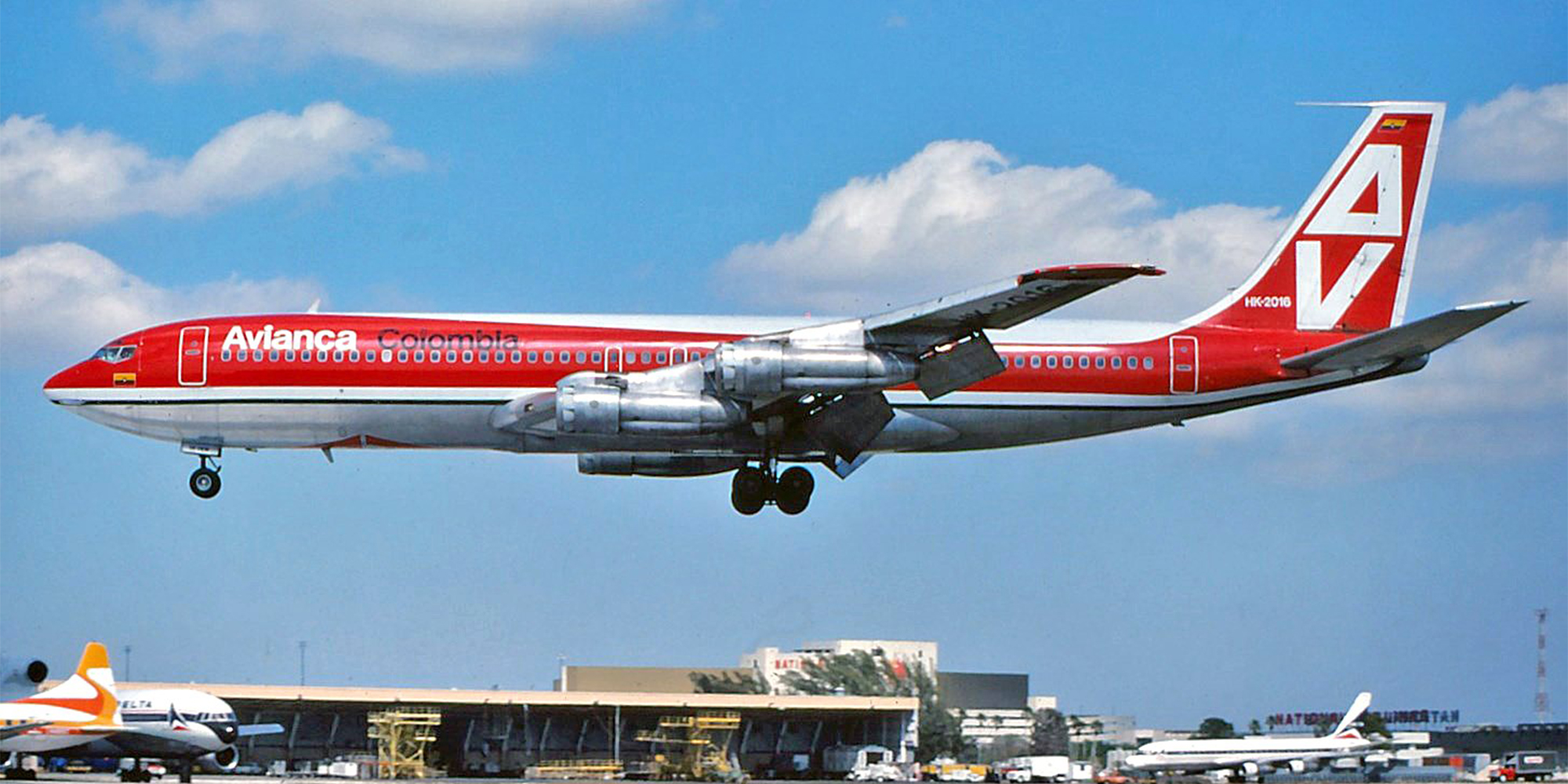Eine Boeing 707 von Avianca im Jahr 1978.