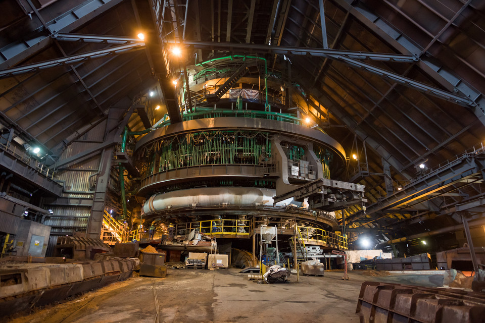 Wielki piec w krakowskiej hucie ArcelorMittal