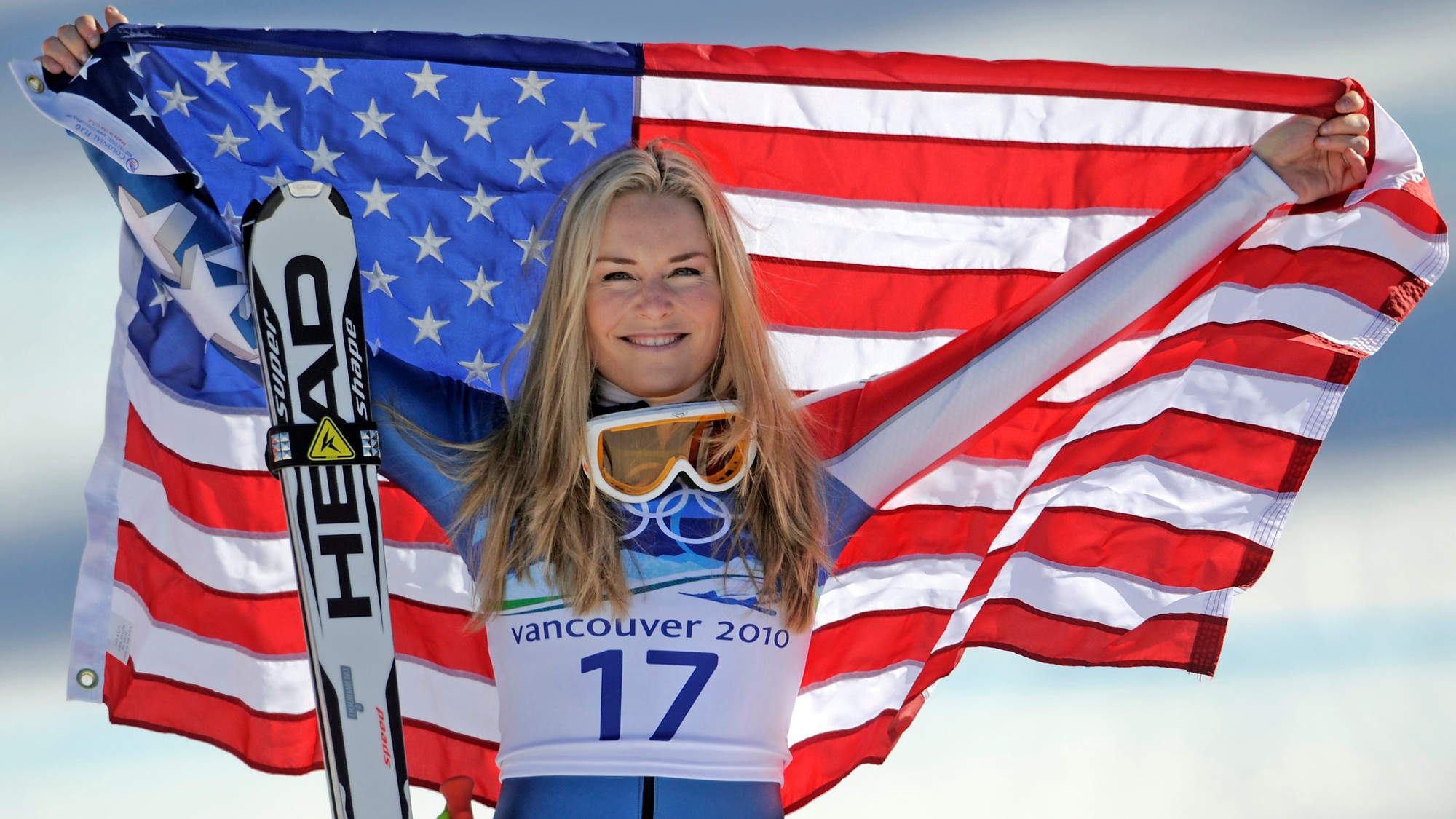 Americká lyžiarka Lindsey Vonnová. 