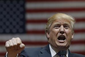 U.S. Republican presidential candidate Donald Trump speaks at a campaign rally in Las Vegas