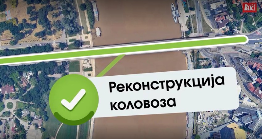 Rekonstrukcija kolovoza na Brankovom mostu