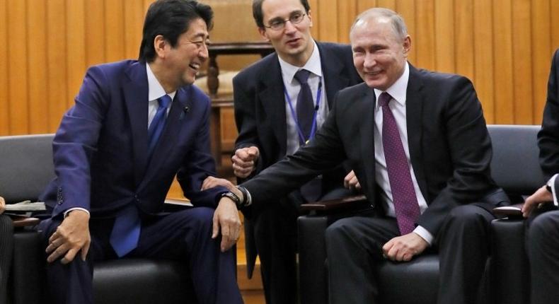 Vladimir Putin and Shinzo Abe are hoping to turn the page on a decades-old territorial dispute