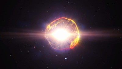 An artist's impression of a nova, an exploding star.NASA's Goddard Space Flight Center