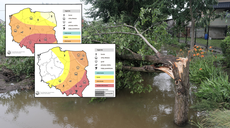 Kolejna nawałnica zmierza do Polski. Będą wichury, grad i tornada (mapy: IMGW)