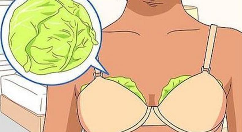 Why women put cabbage leaves on their breasts/Courtesy