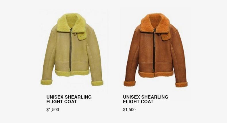 Yeezy Season 3 leaked prices for coats