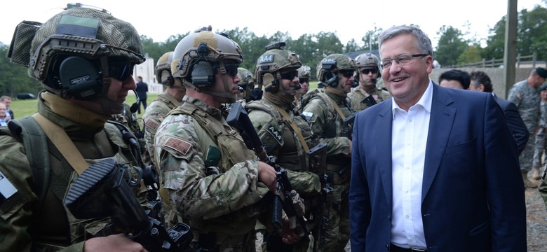Komorowski wśród komandosów w amerykańskim Fort Bragg