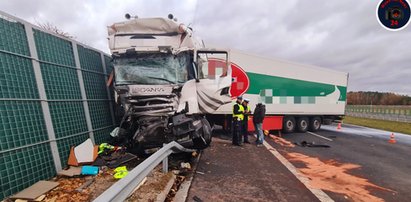 Tir wjechał w autokar na S8. Wielu rannych. Trasa jest zablokowana