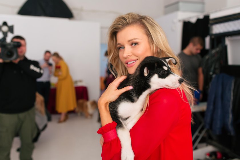 Joanna Krupa z psami