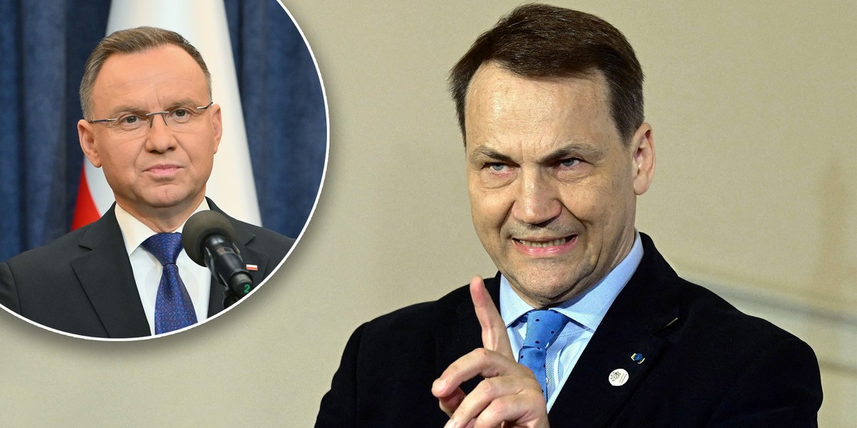 Sikorski stanowczo poucza Dudę. 