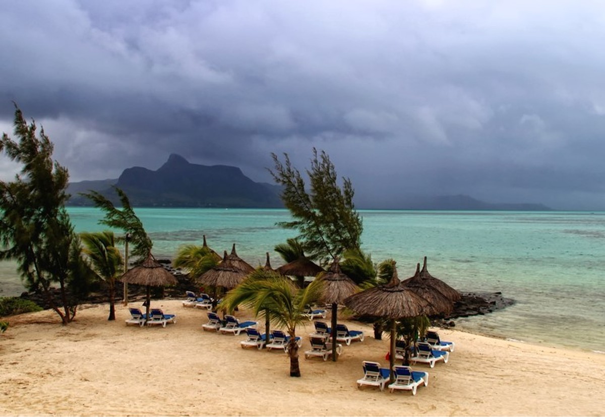 plaża, morze, Mauritius
