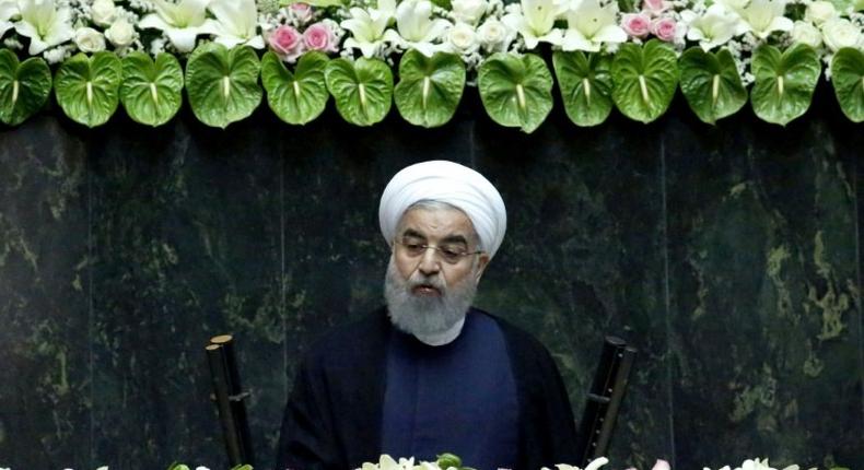 In a speech to parliament, Iran's President Hassan Rouhani hit out at US counterpart Donald Trump saying that he had shown the world that Washington was 'not a good partner'