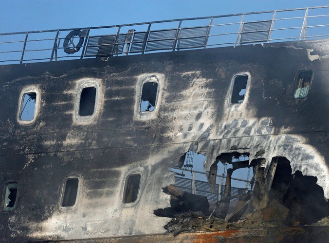 Wielki pożar promu Lisco Gloria na Bałtyku