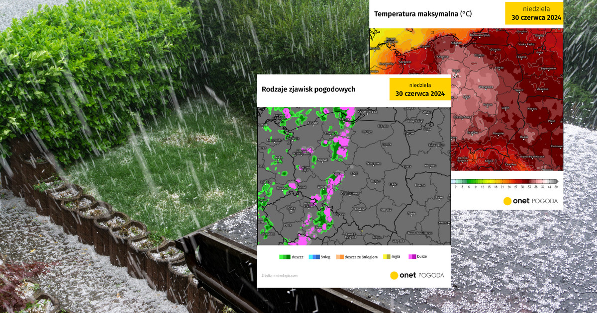 Das Wetter für Sonntag, 30. Juni.  Starke Hitze und verheerende Stürme