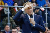 Donald Tusk podczas spotkania z sympatykami PO w Białej Podlaskiej