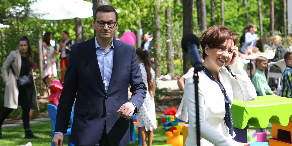 Mateusz Morawiecki i Marlena Maląg