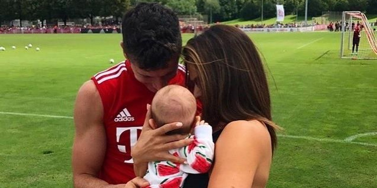 Anna Lewandowska z córką