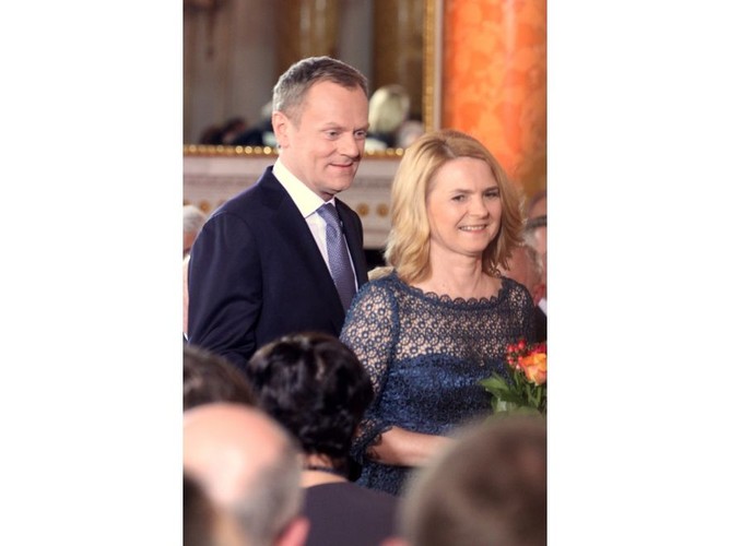 Donald i Małgorzata Tusk na gali rozdania Wiktorów