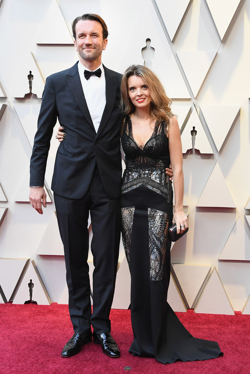 Tomasz Kot z żoną Agnieszką na gali rozdania Oscarów 2019
