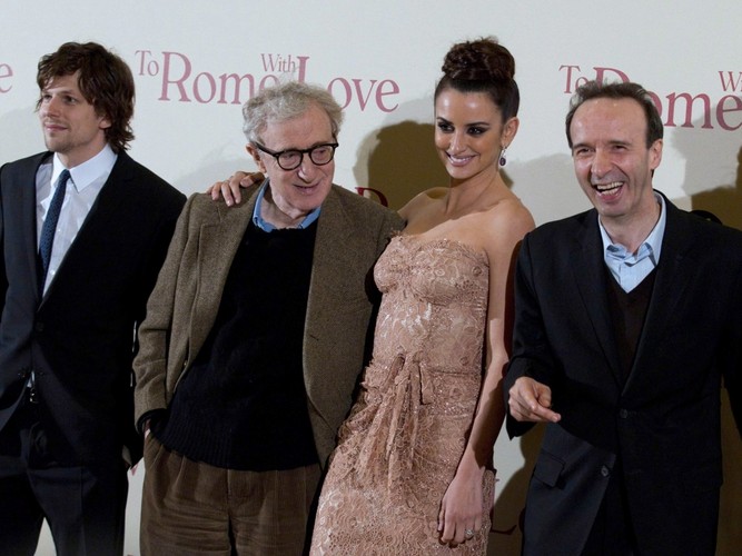 Jesse Eisenberg, Woody Allen, Penelope Cruz i Roberto Benigni