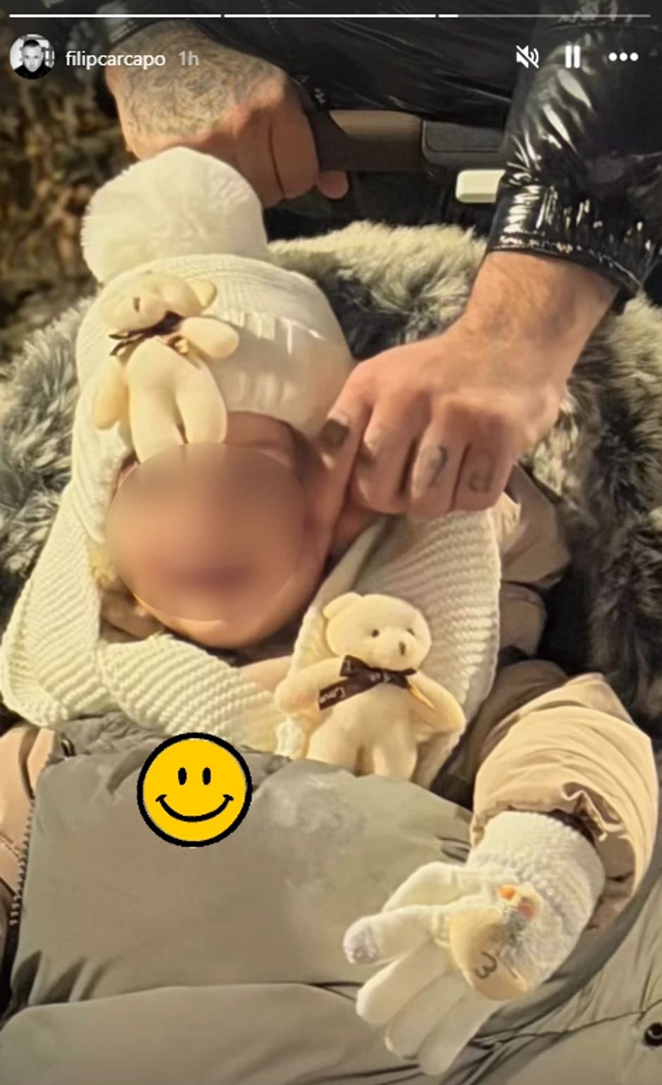 Filip Car sa ćerkom Leonom