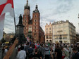 Kraków: akcja solidarności z Białorusią
