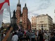 Kraków: akcja solidarności z Białorusią