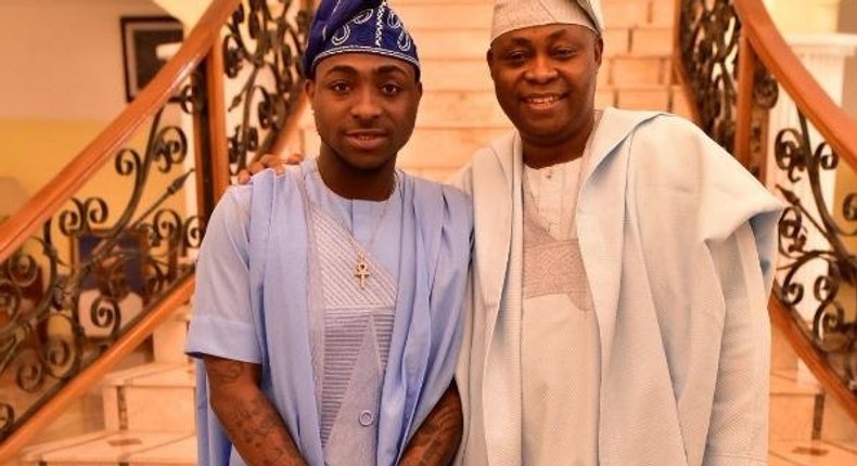 Davido and his billionaire dad Adedeji Adekele