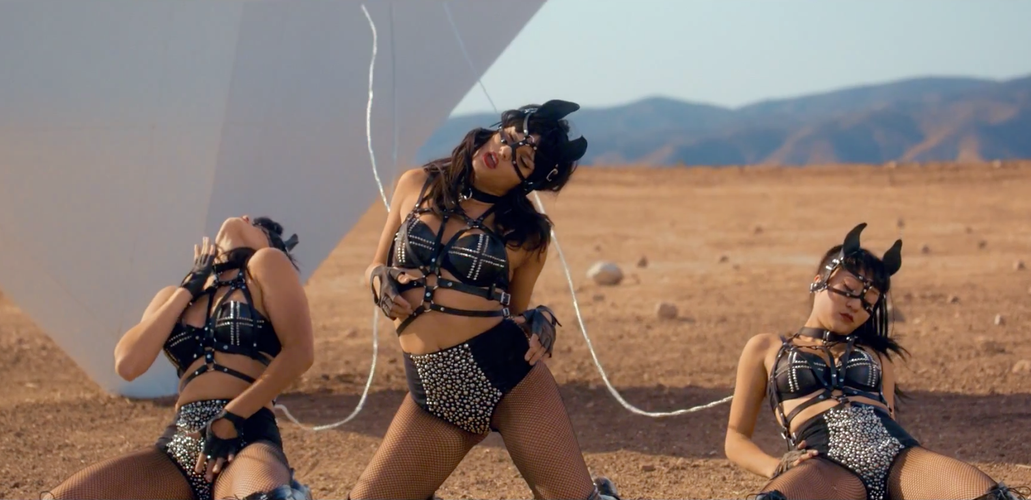 Kadry z klipu 'Work B**ch!'