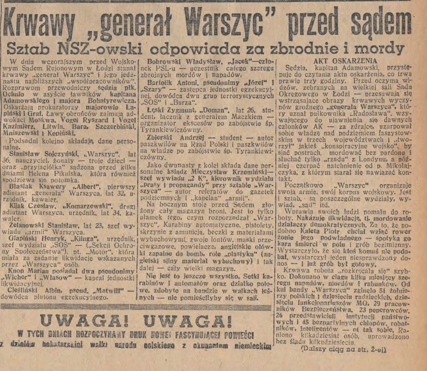 Gazeta z 1946 roku