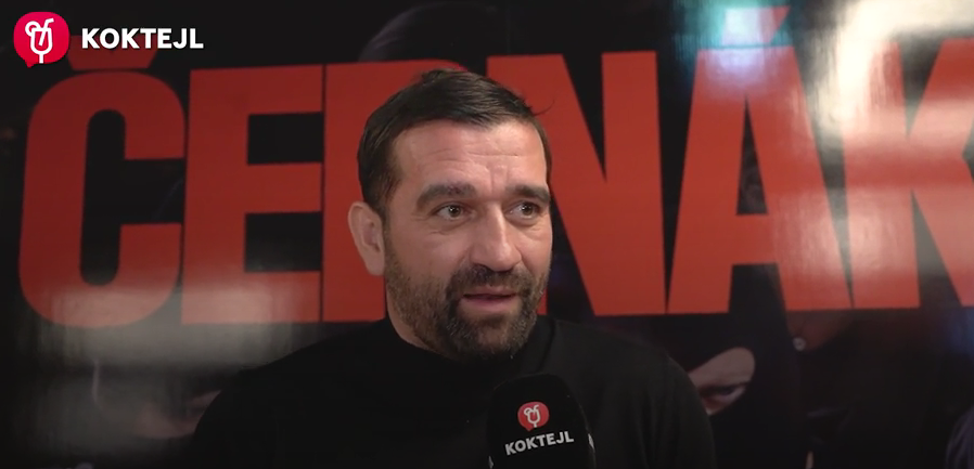 Milan Ondrík na premiére filmu Černák.