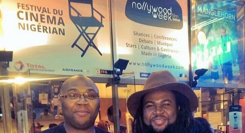 Jason Njoku and Onyeka Nwelue at the Nollywoodweek Paris 2015